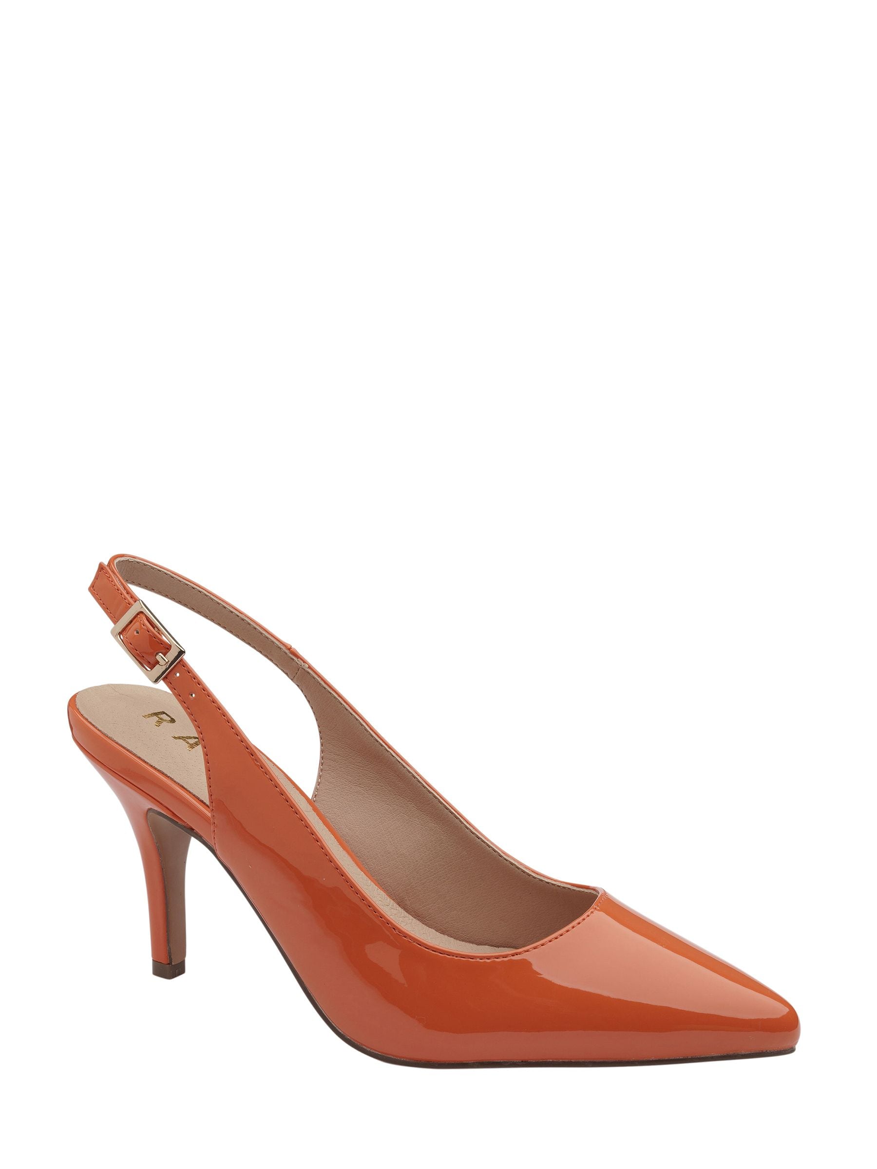 Ravel Women's Orange Slingback Court Shoe On A Kitten Heels - Image 1