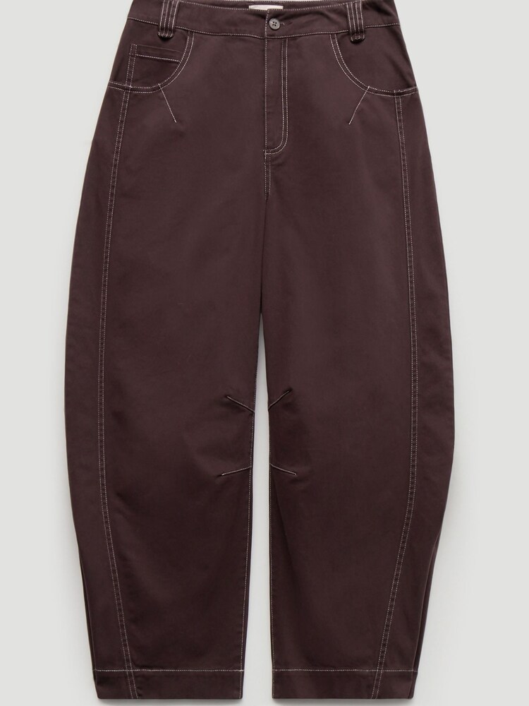 Rouge Merlot foncé - Pantalons Hush Bryce Coupe ballon à coutures apparentes - Image 7 de 7 Rouge Merlot foncé - Pantalons Hush Bryce Coupe ballon à coutures apparentes - Image 7 de 7