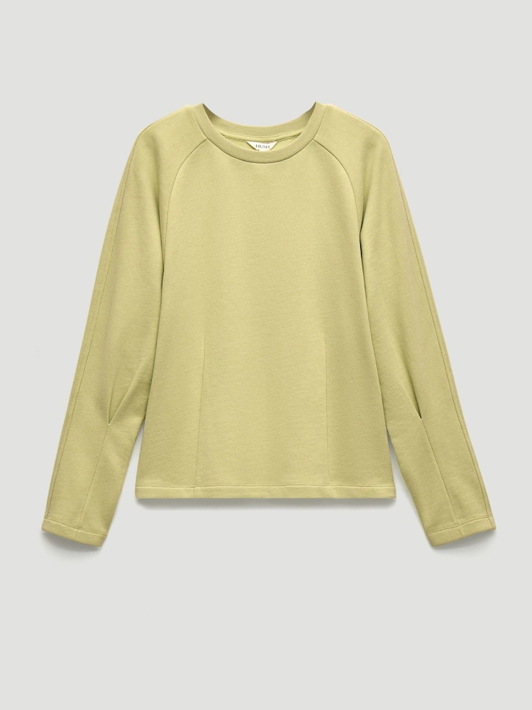 Hush Gold Anouk Seam Detail Sweatshirt - Image 1 of 1
