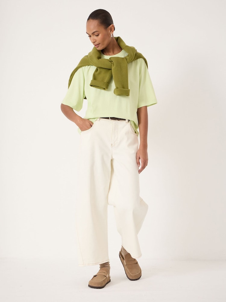 Hush Light Green Romina Heavyweight Cotton T-Shirt - Image 1 of 2 Hush Light Green Romina Heavyweight Cotton T-Shirt - Image 1 of 2