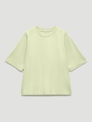 Hush Light Green Romina Heavyweight Cotton T-Shirt - Image 2 of 2
