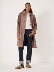 Hush Brown Carter Cotton Car Coat - Image 1 of 7