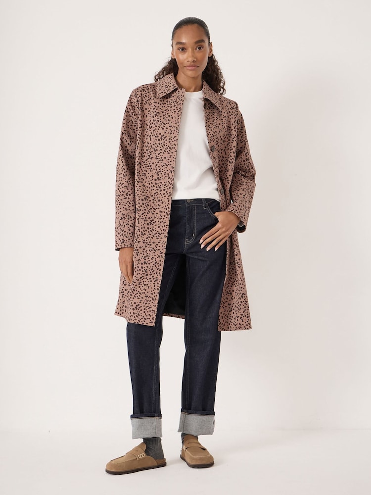 Hush Brown Carter Cotton Car Coat - Image 1 of 7