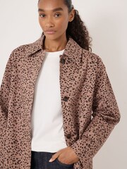 Hush Brown Carter Cotton Car Coat - Image 6 of 7