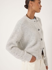 Hush Grey Raven Wool Blend Cardigan - Image 3 of 5