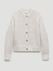 Hush Grey Raven Wool Blend Cardigan - Image 5 of 5