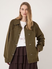 Hush Green Jayda Utility Jacket - Image 2 of 7