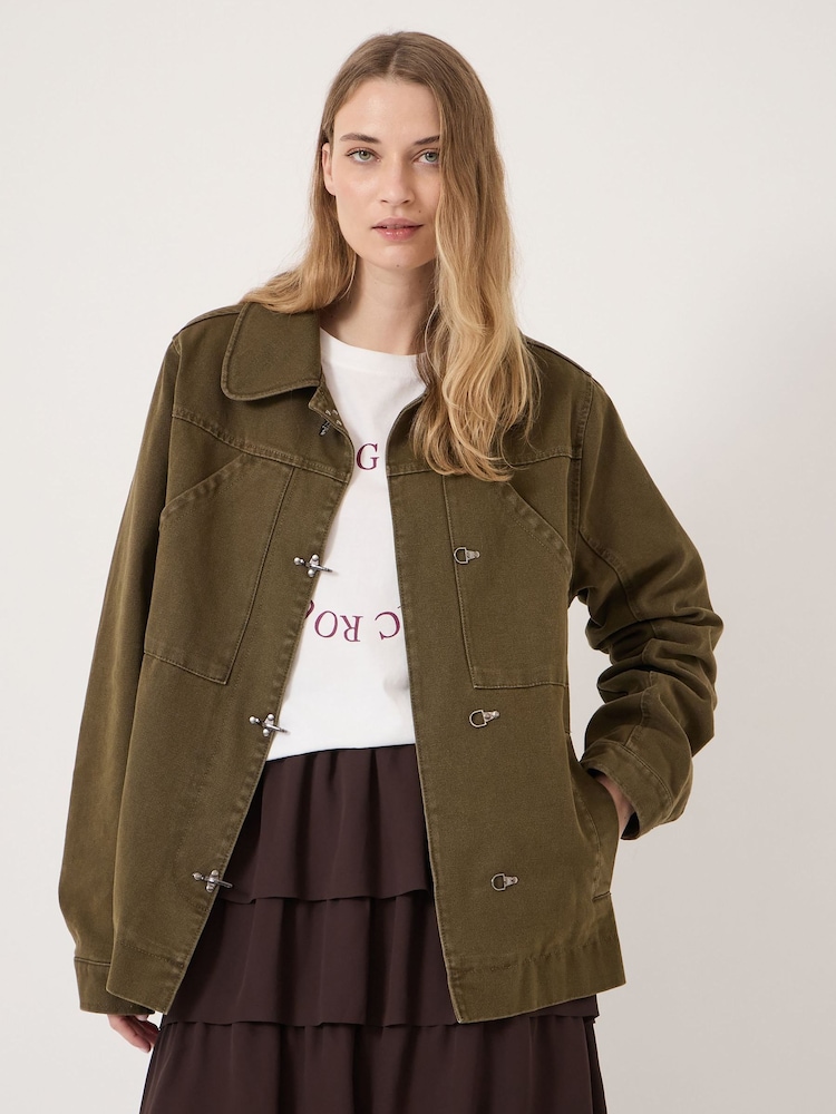 Hush Green Jayda Utility Jacket - Image 2 of 7 Hush Green Jayda Utility Jacket - Image 2 of 7
