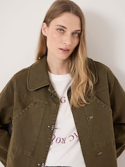 Hush Green Jayda Utility Jacket - Image 6 of 7