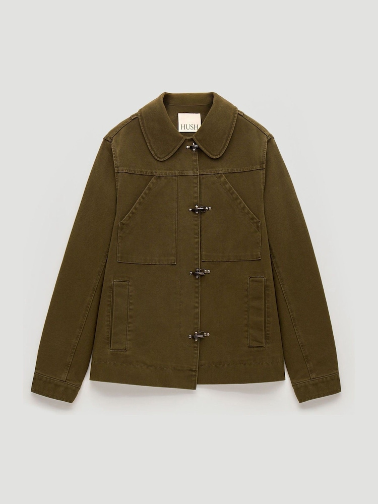 Hush Green Jayda Utility Jacket - Image 7 of 7 Hush Green Jayda Utility Jacket - Image 7 of 7