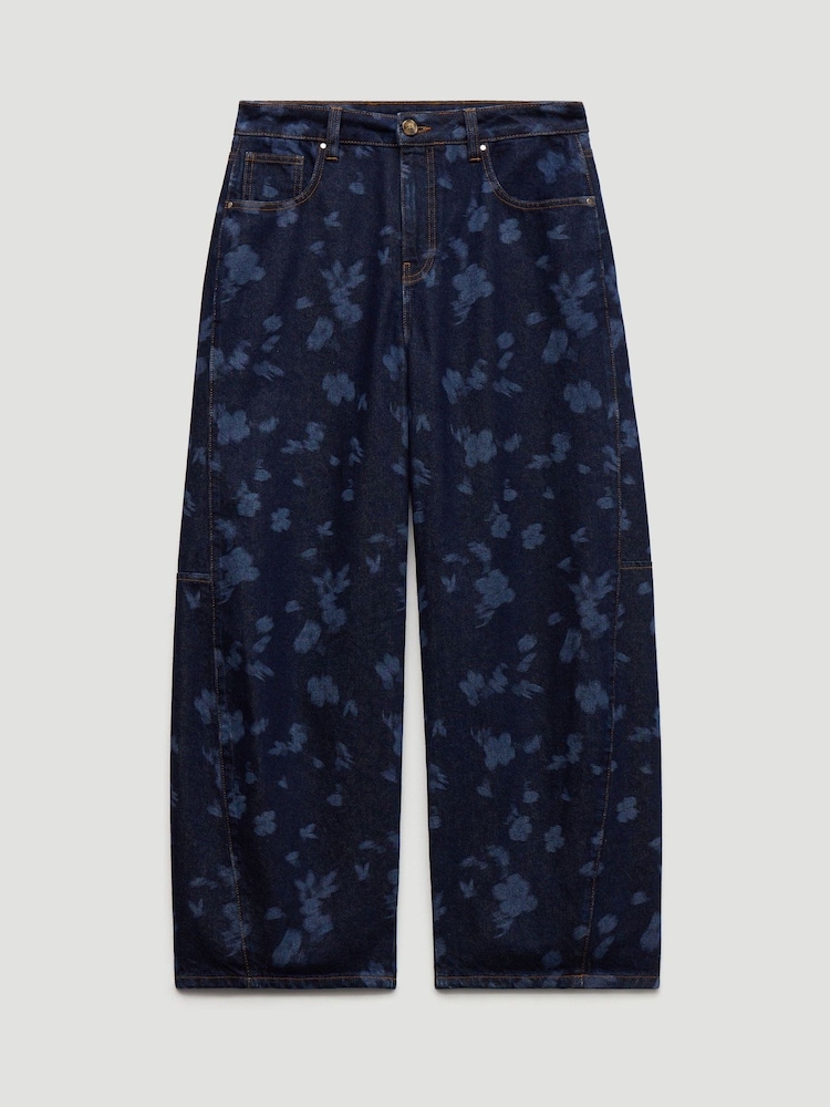 Hush Cropped Bree Horseshoe Barrel Leg Jeans - صورة 4 من 4