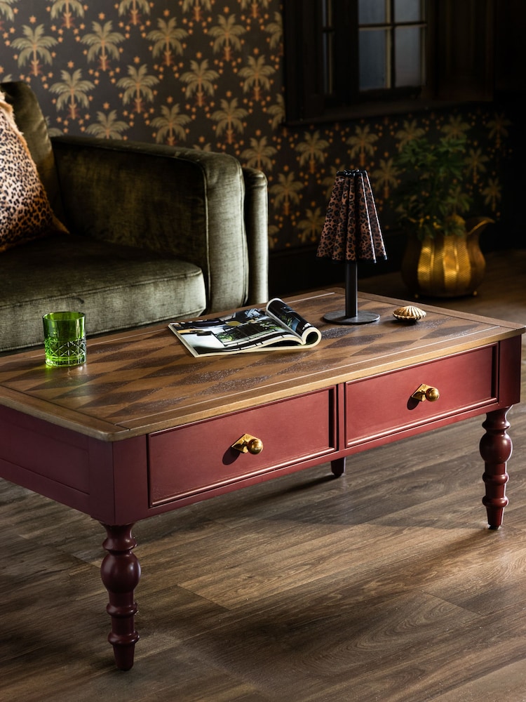 Rockett St George Brick Red Emporium Storage Coffee Table - Image 1 of 12