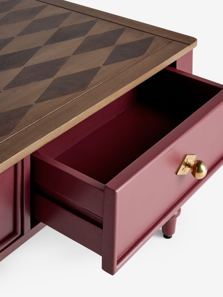 Rockett St George Brick Red Emporium Storage Coffee Table - Image 12 of 12