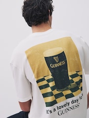 White Relaxed Fit Guinness Licence T-Shirt - Image 5 of 5