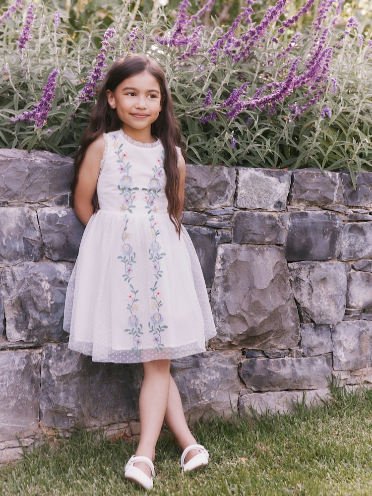 Boden Cream Dress - Image 1 of 5 Boden Cream Dress - Image 1 of 5