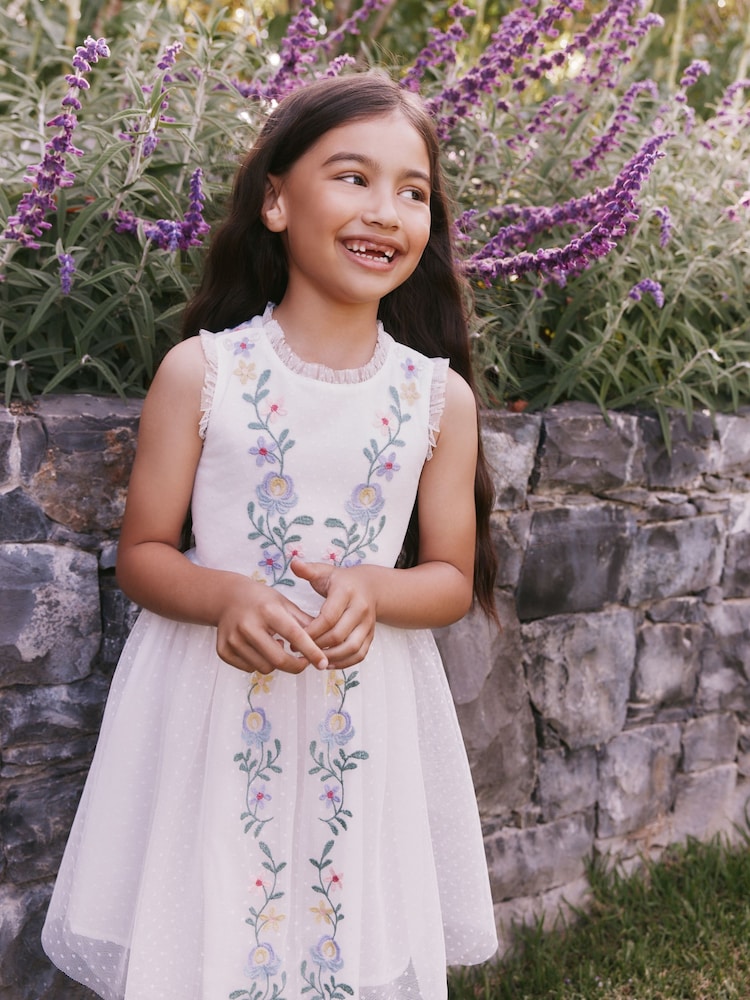 Boden Cream Dress - Image 5 of 5 Boden Cream Dress - Image 5 of 5