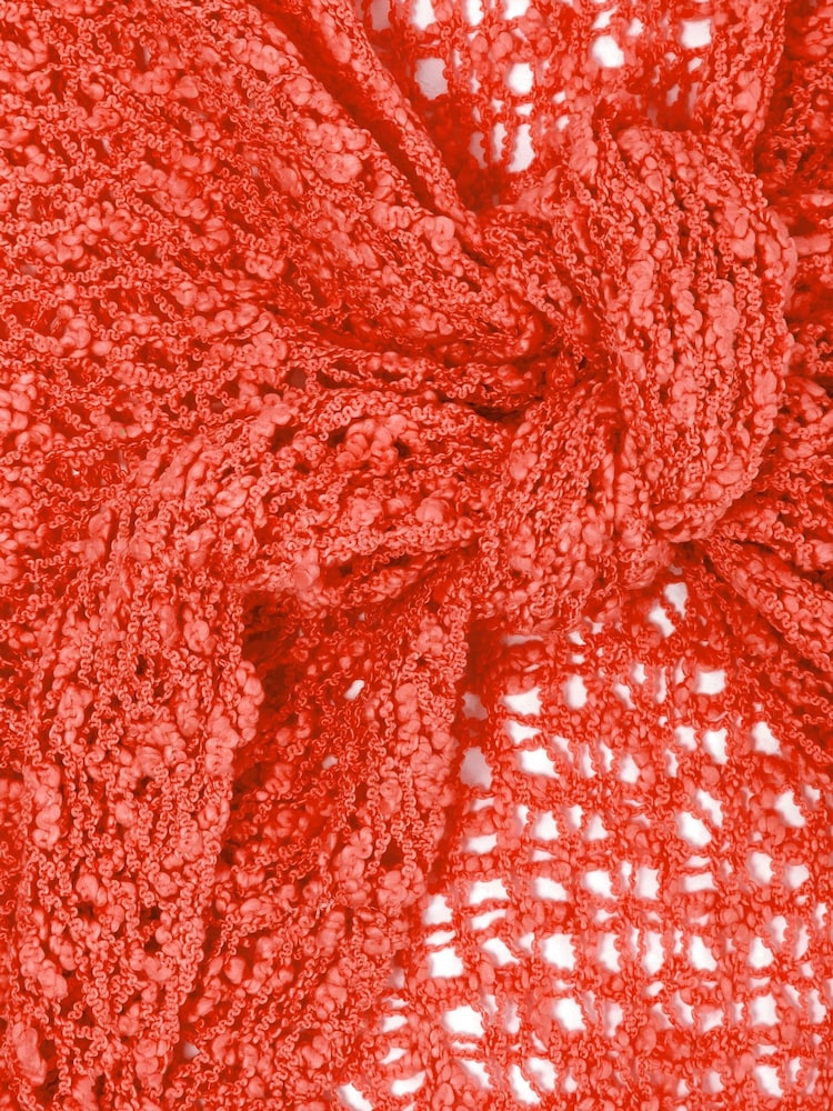 Joe Browns Orange Lightweight Popcorn Knit 3/4 Cardigan - Image 2 of 2