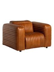 Barker and Stonehouse Brown Leather Recliner Armchair - Image 1 of 6