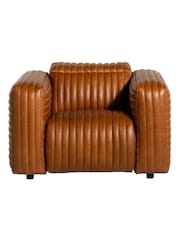 Barker and Stonehouse Brown Leather Recliner Armchair - Image 2 of 6