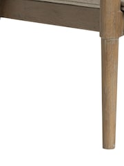 Barker and Stonehouse Beige Fabric Sofa with Rattan Sides - Image 6 of 6