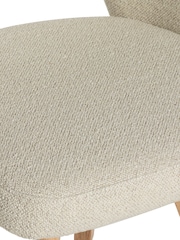 Barker and Stonehouse Natural Fabric Swivel Dining Chair - Image 5 of 6