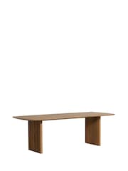 Barker and Stonehouse Brown Oak Wood 4-6 Seater Dining Table - Image 2 of 6