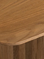 Barker and Stonehouse Brown Oak Wood 4-6 Seater Dining Table - Image 5 of 6