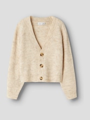 Name It Cream Short Button Down Knitted Cardigan - Image 1 of 3