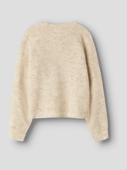 Name It Cream Short Button Down Knitted Cardigan - Image 2 of 3