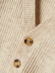 Name It Cream Short Button Down Knitted Cardigan - Image 3 of 3