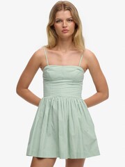 Superdry Green Corset Cami Mini Dress - Image 1 of 7