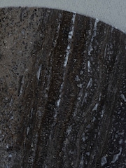 Libra Interiors Grey Clifton II Charcoal Black and Dark Travertine Coffee Table - Image 6 of 6