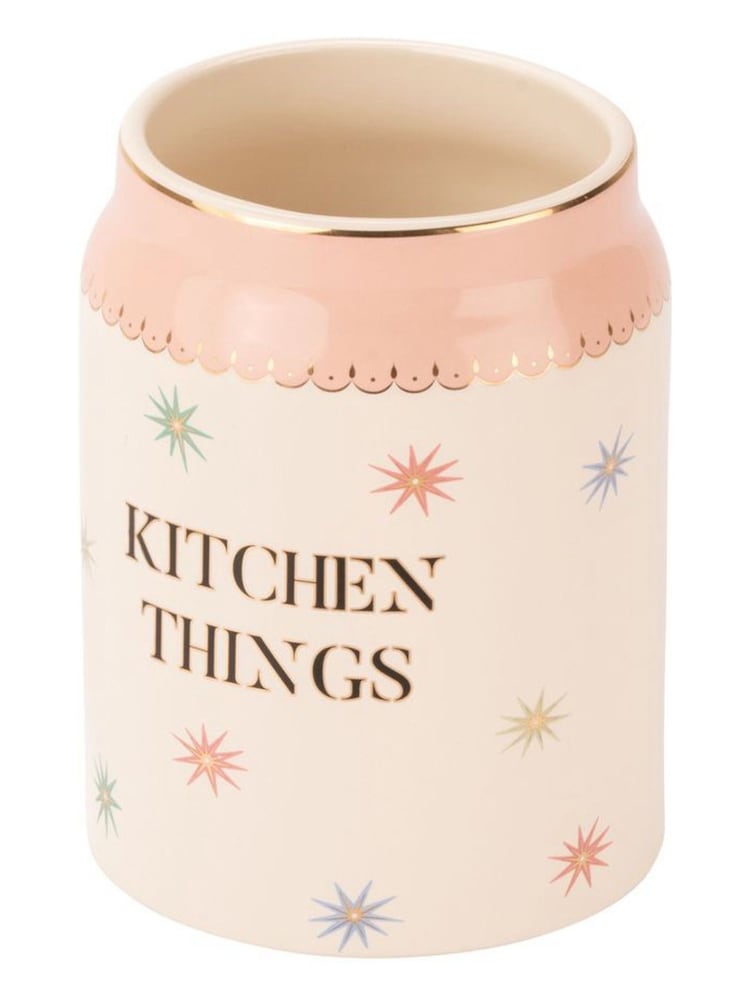 Yvonne Ellen Neutral Kitchen Things Utensil Pot - Image 2 of 2 Yvonne Ellen Neutral Kitchen Things Utensil Pot - Image 2 of 2