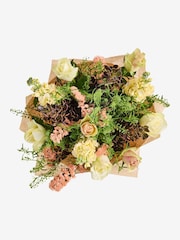 Cream Rose and Stock Fresh Flower Bouquet in Gift Bag - Image 4 of 5