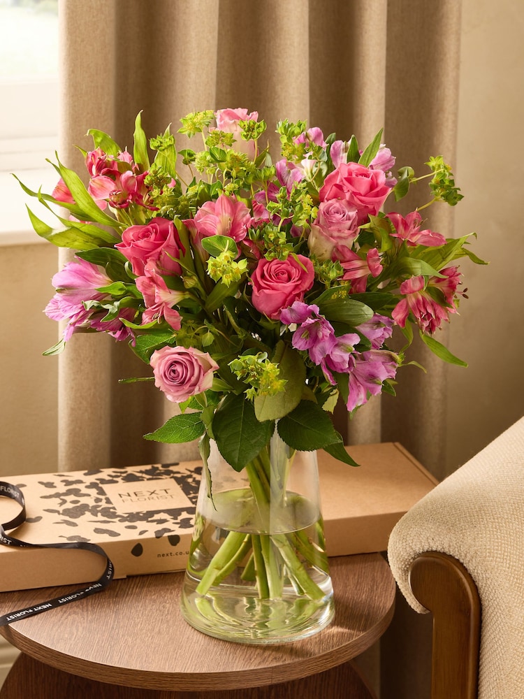 Rose and Alstromeria Flower Letterbox Bouquet - Image 1 of 6