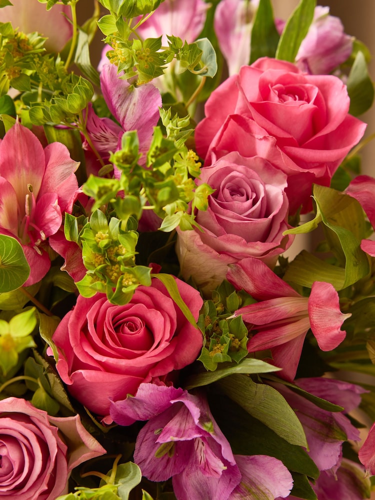 Rose and Alstromeria Flower Letterbox Bouquet - Image 2 of 6