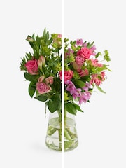 Rose and Alstromeria Flower Letterbox Bouquet - Image 3 of 6