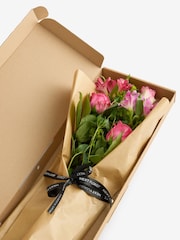Rose and Alstromeria Flower Letterbox Bouquet - Image 5 of 6