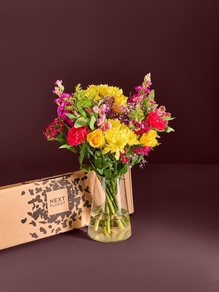 Multi Bright Spring Fresh Flower Letterbox Bouquet - Image 1 of 6