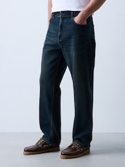 Green Tint Straight Fit Essential Stretch Jeans - Image 1 of 7
