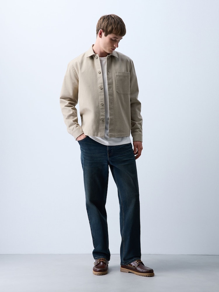 Green Tint Straight Fit Essential Stretch Jeans - Image 2 of 7 Green Tint Straight Fit Essential Stretch Jeans - Image 2 of 7