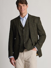 Brook Taverner Green Herringbone Harris Tweed® Jacket - Image 2 of 5