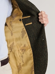Brook Taverner Green Herringbone Harris Tweed® Jacket - Image 3 of 5