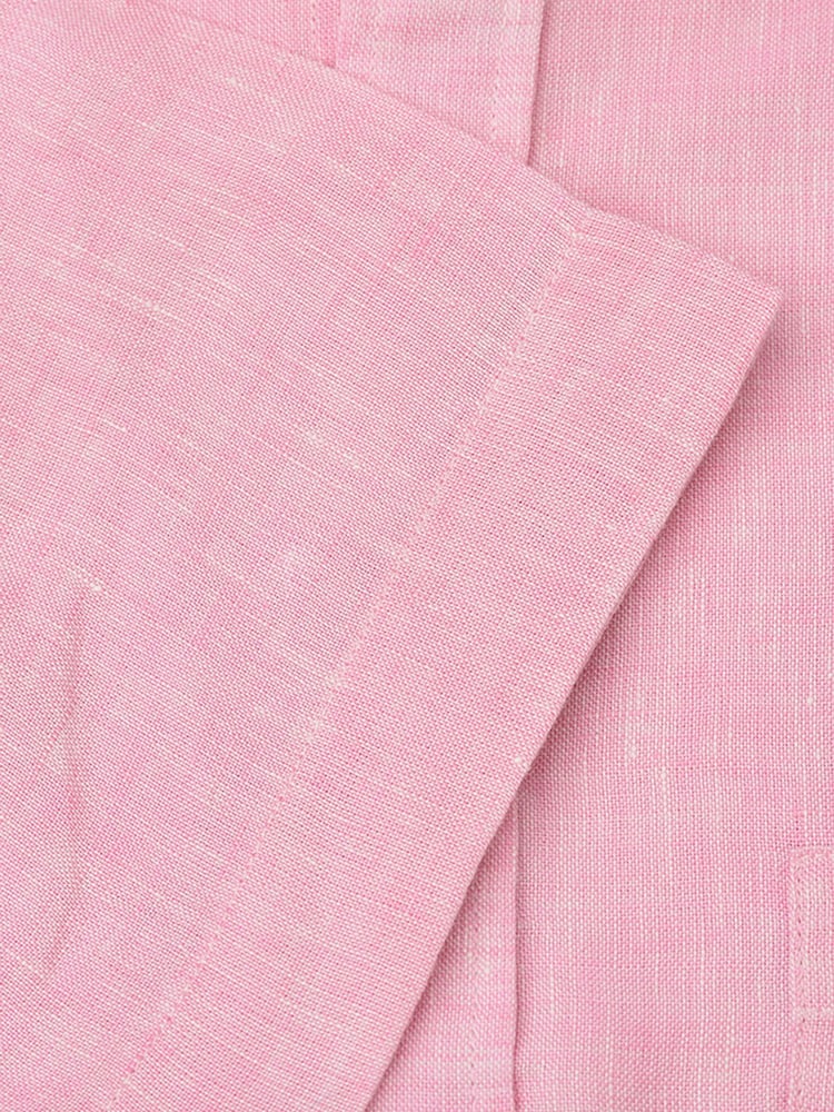 وردي - Brook Taverner Pure Linen Short Sleeve Shirt - Image 6 of 6