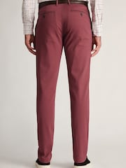 أحمر - تلبيس قياسي - تشينو قطن بملمس بارز قابل للتمدد من Brook Taverner - صورة 2 من 4