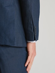 Brook Taverner Blue Pure Linen Suit Jacket - Image 5 of 6