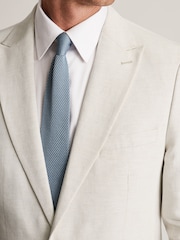 Brook Taverner Natural Cotton Linen Suit Jacket - Image 4 of 7
