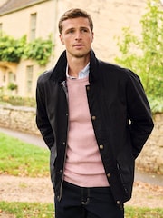 Brook Taverner Black Waxed Cotton Jacket - Image 1 of 4