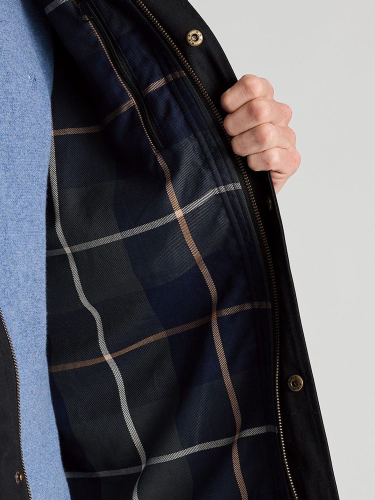 Brook Taverner Black Waxed Cotton Jacket - Image 10 of 10