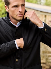 Brook Taverner Black Waxed Cotton Jacket - Image 3 of 4